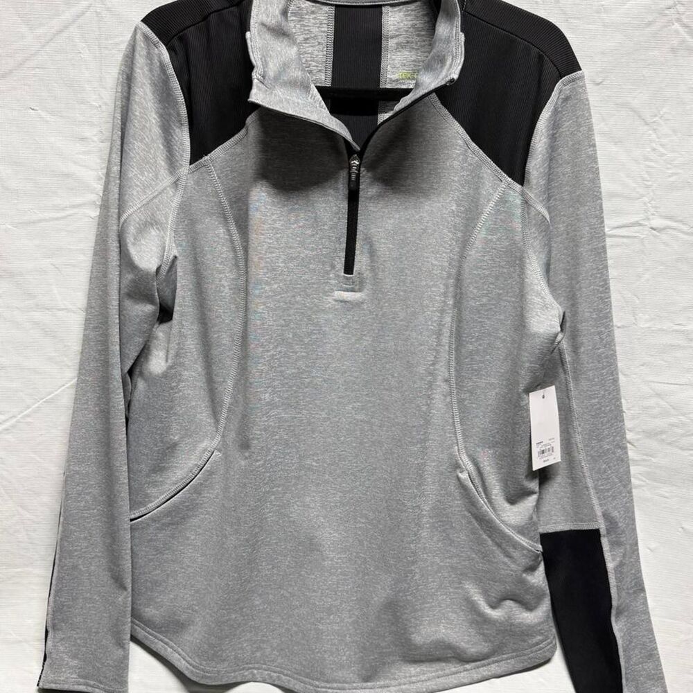 Tek-gear Women's Grey and Silver Shirt
